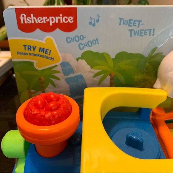 Fisher-Price Little People Choo-Choo Zoo Train - Blue, Green, Orange - Picture 6 of 7